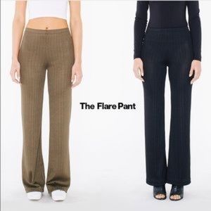 American Apparel NWOT Flare Pant (XS) Olive Green